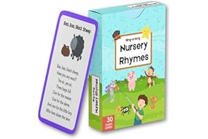 ALBIDAYA ISLAMIC STORE Personalised Classic Nursery Rhyme Cards for Babies and Toddlers, Incy wincy spider, The wheels on the bus, Early Learning Resources, Educational Preschool Children's Toys