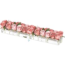 Doorzichtige acryl bloemenvaas - cilinder bloemen centerpieces voor eettafel | Ronde acryl vaas voor middelpunt | Circulaire lage bloemenhouder bloemen vazen | Bloemen middelpunt lage decoratie vaas