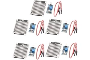 Hailege 5pcs LM393 Gouttes de pluie Capteur Météo Moniteur d’humidité Capteur Module de sensibilité à l’humidité Plaque nickelée 3.3-5V