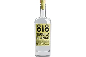 818 TEQUILA 818 Blanco Tequila – 100% Blue Weber Agave, 70cl Bottle | Smooth, Clean & Crisp | Premium Mexican Tequila Crafted in Jalisco | Perfect for Cocktails, Sipping or Gifting