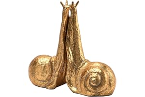 Creative Co-Op Buchstütze aus Gusseisen, 2 Stück, goldfarben