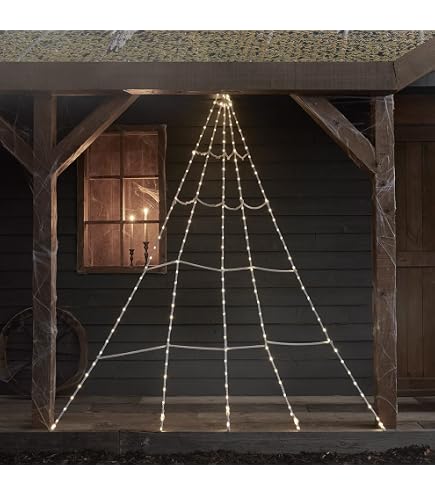 Decorazioni di Halloween per la ragnatela luminosa a LED