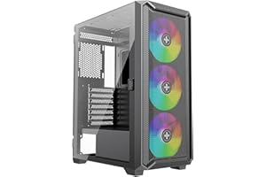 Xilence X613 XILENT Blade II obudowa do komputera gamingowego, 3 x wentylator ARGB 120 mm, ATX Midi Tower Case, panel przedni z siatki do dobrego przepływu powietrza i płyty sterowania PWM/ARGB, panel