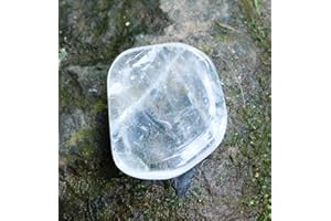 REIJU Stone of Powerful Healing - Reiki Healing Energy Charged Crystal Clear Quartz Palm Stone (2 x 3 cm)