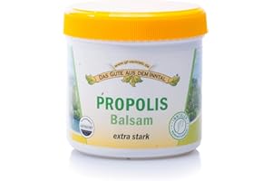 ‎DAS GUTE AUS DEM INNTAL Inntaler Propolis Balsam extra stark (200ml) | Schutz für empfindliche Haut | Fördert die Regeneration | Lindert Juckreiz und Spannungsgefühl | enthällt wertvolle Öle I Made in Germany