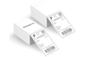 MUNBYN set med 1000 termiska fraktetiketter 4XL, termiska etiketter 10 x 15 cm, självhäftande adressetiketter motståndskrafti