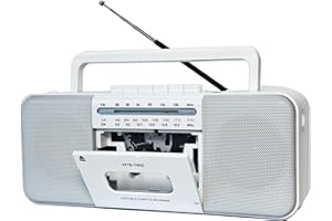 WIITHINK Portable Cassette Player Recorder, AM/FM/SW Radio, Bluetooth, USB/SD, 10W Speaker, Record to Cassette/USB/SD, MP3 Converter, 3.5mm Jack, AC/DC Operated