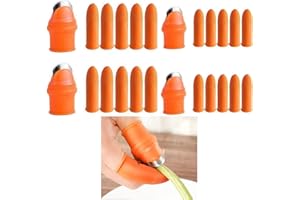Jieddey Silicone Thumb Knife,2 Set Men Thumb Knife Harvesting Tools + 2 Set Women Thumb Knife Harvesting Tools Garden Silicone Vegetable Picking Artifact Nail Protector Picker for Fruit Vegetable