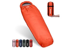 JAICOM Sacco a Pelo Per Adulti - Sacco a Pelo Portatile Ultraleggero e Impermeabile [800g], Ideale per il Campeggio, l'estate, lo Zaino in Spalla