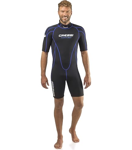 Combinaison Shorty Cressi Tortuga Lady 2.5mm - Néoprène Stretch, Manches Courtes | Pour Snorkeling Et Sports Nautiques