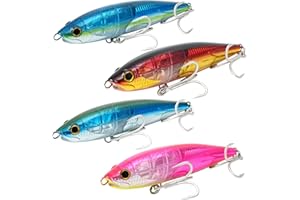 Tuata Señuelos de pesca de atún Stickbait para agua salada Trolling Señuelos Flotante Lápiz Offshore 175mm 90g con gancho BKK