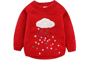 Mud Kingdom Niñas Suéteres Pullover Nube Linda y Lluvias de Colores