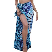 SHU-SHI Damen Sarong/Pareo – Für Strand & Urlaub, Leichtes Rayon, 170x114 Cm, Viele Muster