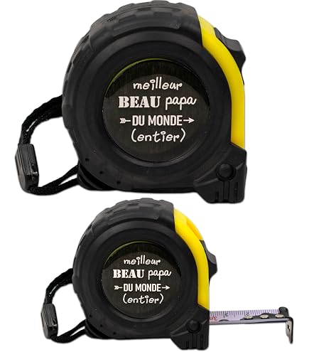 Niveau à Bulle Décapsuleur Bambou Gravé "Mon Beau Père Picole Euh Non... Bricole" - Cadeau Humoristique Pour Homme