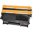 Ink Inspiration TN2220 Compatible with HL-2250DN Black Toner Cartridge Replacement for TN-2220 TN2010 for Brother DCP-7055 FAX-2840 HL-2130 HL-2135W HL-2270DW MFC-7360N MFC-7460DN | 2-Pack
