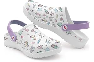 Nurse is Love Sabot Femmes Infirmière - Mules e Sabots Sanitaires Confortable Ajustés avec Bloc Opératoire | Chaussures Medicales, Aide Soignante | Infirmiere Accessoires & Vétérinaire