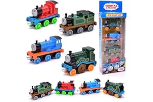 URacon 4pcs Thomas Giocattolo Cars,Thomas Cars Macchinine Giocattolo per Bambini Giocattolo Macchinine Modello Giocattolo in Lega Decorazioni Regalo educativi per Bambini 3 Anni e Più