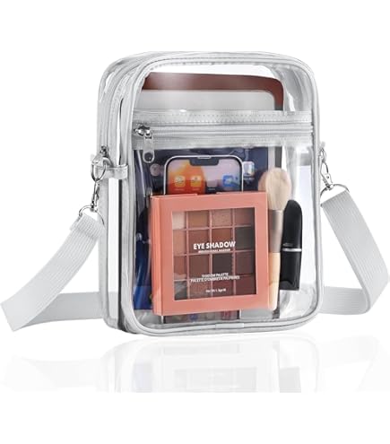 TSLBW Zaino Trasparente In PVC Morbido, Mini, Impermeabile, 23x19x7 Cm, Per Scuola, Concerto, Lavoro E Viaggi - 3