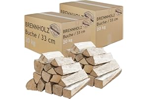 Legna da Ardere 40 kg Per Stufa e Camino Braciere Griglia Cestello per il Fuoco Ceppi 33 cm Flameup