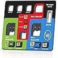 Wicked Chili, Set Adattatore per SIM 4 in 1 (Nano, Micro, Standard, Eject Pin) per Cellulare, Smartphone e Tablet.