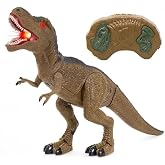 Giffy/Uzaktan Kumandalı Dinozor Buhar Atan Y&uuml;r&uuml;yebilen Sesli Pilli Full Fonksiyon RC Dinozor Kutulu Ger&ccedil;ek