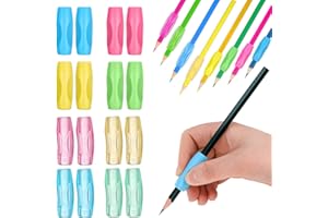 ruggito Silikon Grips Stiftehalter 16 Bleistift Griffe Griffhalter Bleistift Schreibhilfe für Stift Kinder Ergonomische Schreibhilfe für Kinder