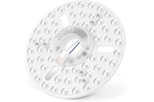MEKOTRIN Kit de Luz del Ventilador de Techo LED de 6.3 Pulgadas Magnética de 24W Dimmable 3CCT 3000K 4000K 6000K Techo Ventilador Panel de Reemplazo de Luz (230V)