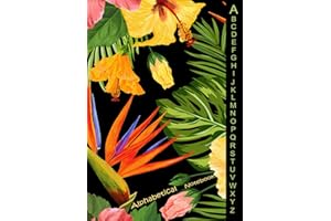 Alphabetical Notebook A5: notebook with alphabet tabs | Medium Lined-Journal Organizer with A-Z Tabs Printed.