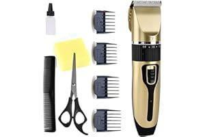 JAOSY Cordless Hair Clipper Set Professional Hair Clipper Beard Shaver USB Rechargeable Electric Haircut Kit for Hair Clipping & Trimming Low Noise Hair Trimmer with Skin-Friendly Blades Easy to Use