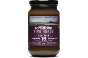 ABBCo Five Herb Beef Bone Broth Concentrate with Italian Herbs – Premium Grass-Fed Beef Bone Broth for Keto Diet, Halal, Nutritional Beverage & Flavor Boost - Zero Sugar