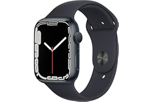 Apple Watch Series 7 (GPS, 45MM) Midnight Aluminium Case with Midnight Sport Band (Renewed)