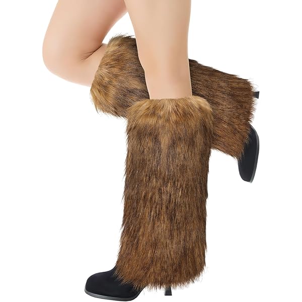 Jambières En Fausse Fourrure Vintage Pour Filles, Couvre-bottes En Fourrure, Chaussettes Chaudes, Emo Girl, Harajuku, Hip Hop, Jk Punk, Accessoires De Cosplay, Nœud, Hiver, Y2K