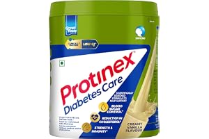 Protinex Diabetes Care, Creamy Vanilla, 400g |59% less post meal sugar spikes from day 1| High protein | High fibre & Clinically proven low GI formula