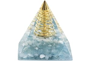 Nupuyai Kristall Pyramide Edelstein Heilstein Energie Pyramiden für Positive Energie Reiki Heilung Meditation und Haus Feng Shui Dekoration