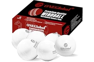 ONEGlobal Balles de cricket souples de qualité supérieure | Balles de cricket durables et douces avec véritable rebond et swing | Idéal pour l'entraînement en extérieur et en intérieur, le coaching et