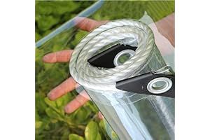 SDLLG Abdeckplanen Wasserdicht Transparente Plane mit ösen aus PVC，die Dicke von Allzweckplane ist 0,4mm Wetterfeste Strapazierfähige Planen Faltbar Ideal als Gewächshaus Anpassbar 1.8 * 3.2m