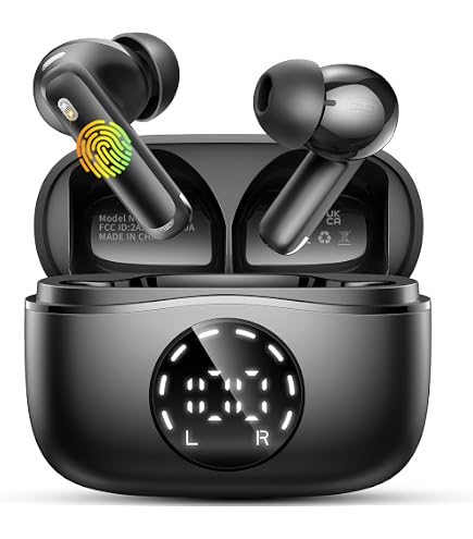 Cuffie Bluetooth 5.4 Con 4 MIC ENC, 40 Ore Di Riproduzione E IP7 Impermeabili – Suono HiFi Stereo Per IOS E Android