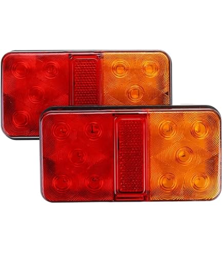 Luci Stop E Frecce 12V Luci Posteriori LED YnGia Per Rimorchio - 46 LED, 12V, Freno/Stop/Retromarcia, Impermeabili Luci Stop E Indicatore - Foto 3