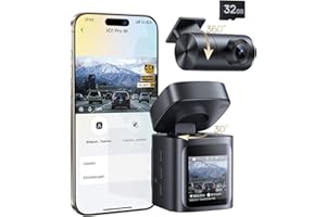 ‎BASEUS Baseus VD1 Pro Rejestrator Dasha Przedni i Tylny 4K+1080P, Rejestrator Solarny z 24-godzinnym Bezprzewodowym Monitorowaniem Parkowania, Kamera Samochodowa z Noktowizją STARVIS, Wi-Fi 5 GHz, GPS