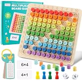 Wooden Multiplication Tables Game for Kids, Montessori Multiplication Board, Multiplication Learning for 3+ Years Children