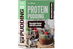 GymBeam Budino Proteico 500g, Dessert Gustoso con 17,5g di Proteine di Prima Qualità, Senza Zuccheri (Doppio Cioccolato Pezzetti)