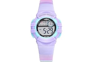 V2A Girls Kids Watch - Gifts for Girls Age 3-10 30 M Waterproof Digital Sports Watches for 3 4 5 6 7 8 Year Old Girls