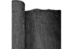 LOLAHOME Malla de Sombra y Privacidad Negro | De 4x3 Metros | Fibras Alta Resistencia HDPE con Tratamiento UV, Alta Densidad,Transpirable, Fácil instalación | para jardín, balcón, vayas o Piscina.