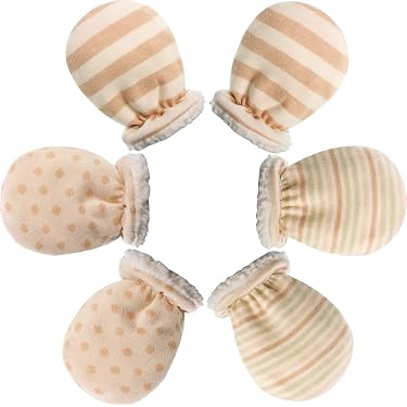 Baby-Handschuhe Mit Halsband – Warme Strickhandschuhe Für Kinder 1-3 Jahre, Acryl