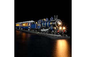 GEAMENT Oświetlenie LED Kompatybilne z LEGO Pociąg Orient Express Ideas 21344 Model do Składania Klocków (Zestaw Modeli Niezawarty)