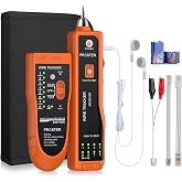 Proster XQ 350 Network Cable Tester - RJ45 RJ11 BNC Ethernet LAN Cable Tracker, Continuity and Short Circuit Tester with High