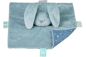 Nattou Couverture Lapin, Supersoft, 75 x 100 cm, Polyester, Lapidou, Turquoise