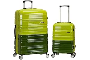 Rockland Melbourne Hardside Erweiterbares Spinnrad Gepäck, 2TONEGREEN, 2 Stück (50,8 cm/71,1 cm), 2TONEGREEN, 2 Piece (20"/28"), Melbourne Hardside Erweiterbares Spinnrad Gepäck