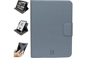 ZHAOCO Funda Universal Desmontable para 6'' New Kindle 2024/2022, Kobo Nia/Clara 2E / Clara HD, Ligero Cubierta de protección Múltiples ángulos de visión - Azul