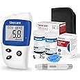Sinocare Diabetes Testing Kit, Blood Sugar Monitor Safe-Accu2 w/Test Strips No Coding, Large Screen Blood Sugar Test Kit Upgraded Chip & Memory Capacity & Light Design -in mmol/L